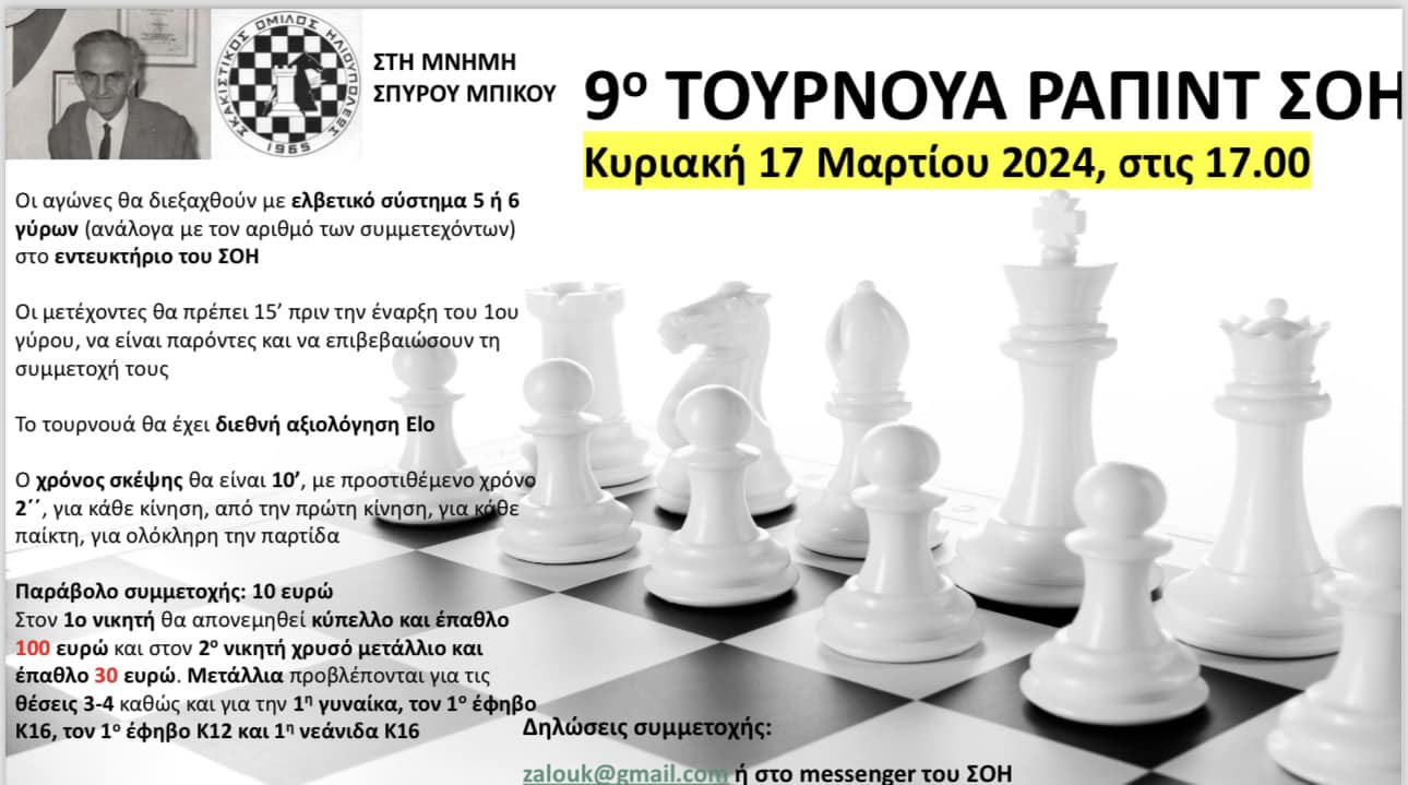 Τουρνουά Ράπιντ 17/03/24
